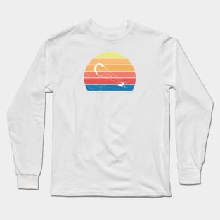 Retro sun kitesurfing Long Sleeve T-Shirt